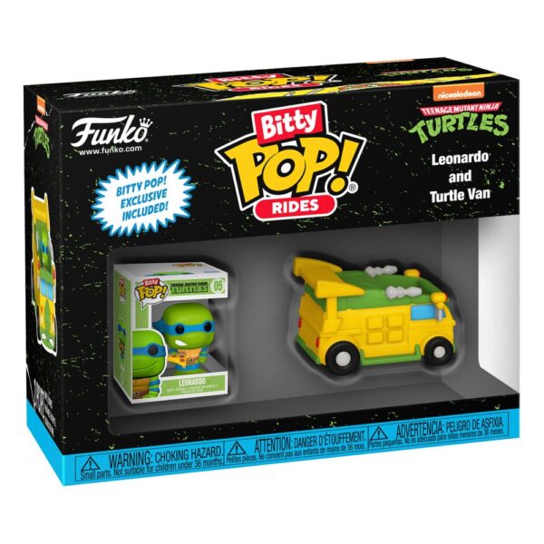 Teenage Mutant Ninja Turtles - Leonardo and Turtle Van Funko Bitty POP! Rides