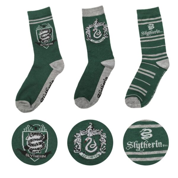 Harry Potter - Slytherin Socks 3 Pack