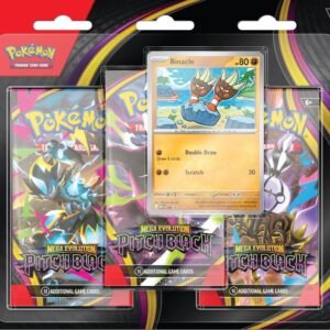 Pokémon Trading Card Game Mega Evolution Pitch Black 3-Booster Blister