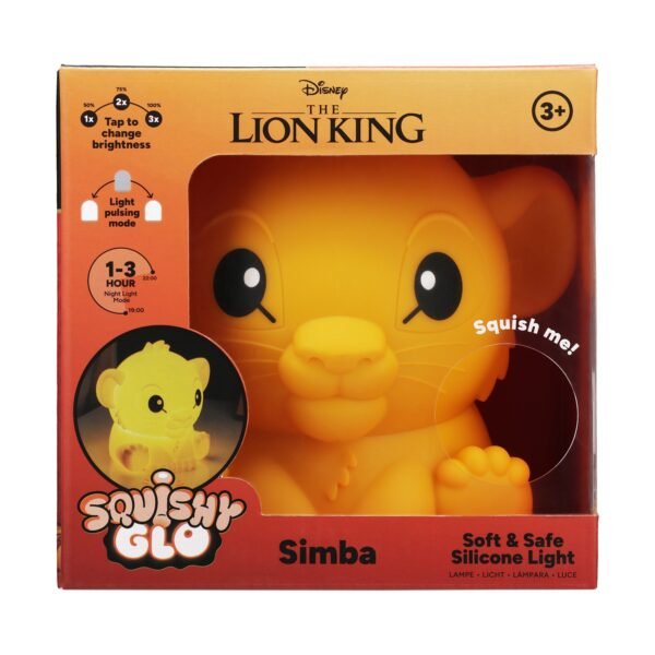 Paladone SquishyGlo: Disney Lion King - Simba Silicone Light Rechargeable (PP14463LK)