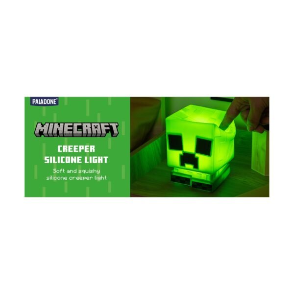 Paladone SquishyGlo: Minecraft - Creeper Silicone Light Rechargeable (PP14710MCF)