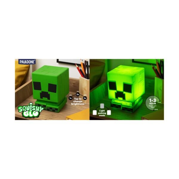 Paladone SquishyGlo: Minecraft - Creeper Silicone Light Rechargeable (PP14710MCF)