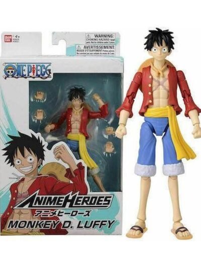 Bandai Anime Heroes: One Piece - Monkey D. Luffy Dressrosa Version Action Figure (17cm) (37007)