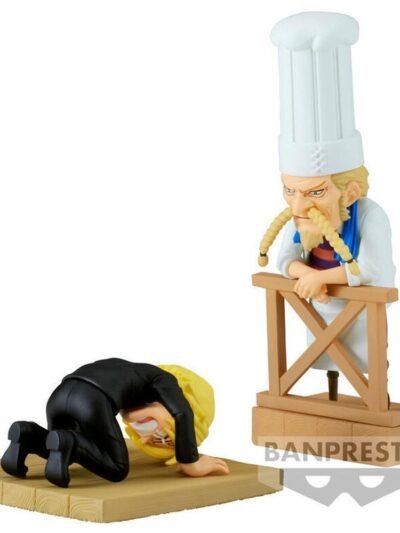 093796-0 Banpresto WCF Log Stories: One Piece - Sanji & Zeff Statue (8cm) (88986)