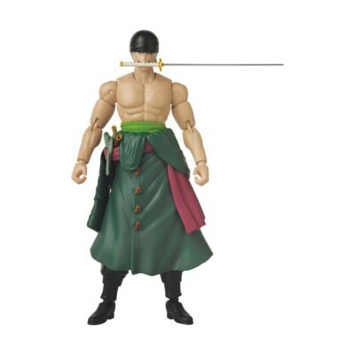Bandai Anime Heroes: One Piece - Roronoa Zoro Three Swords Style Action Figure (17cm) (37052)