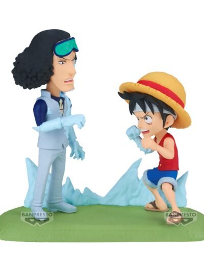 102952-0 Banpresto World Collectable Figure Log Stories: One Piece - Monkey.D.Luffy Vs Kuzan Statue (28688)