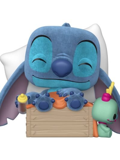 104074-0 Funko Pop! Disney Plus: Lilo & Stitch - Sleeping Stitch in Box (Flocked) (Special Edition) #1607 Vinyl Figure