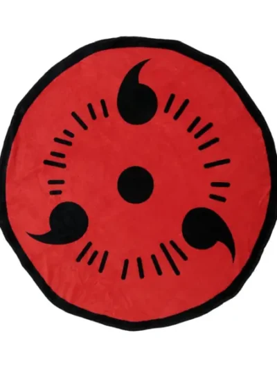 Naruto Shippuden Sharingan 48 Inch Round Fleece Throw Blanket